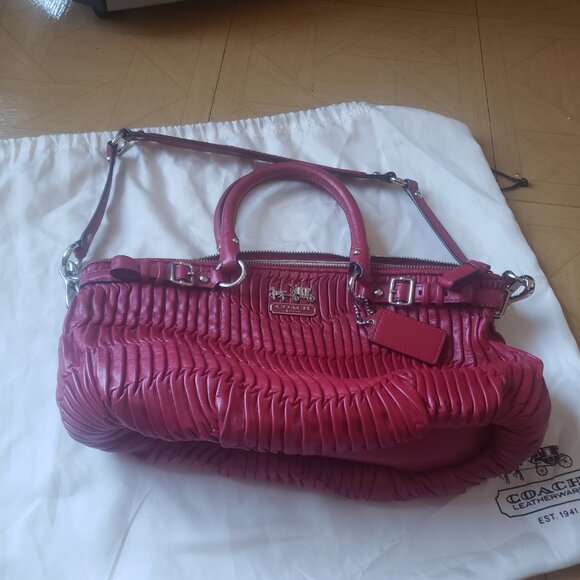 Coach Red Purse (Clutch or handbag) - Picture 1 of 4